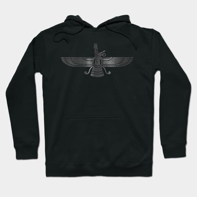 Farohar - faravahar -Fravashi Hoodie by Nartissima